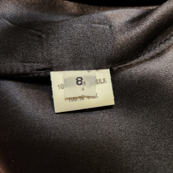 TC Laughlin silk black blazer jacket size 8, made in USA - Picture 6 of 11